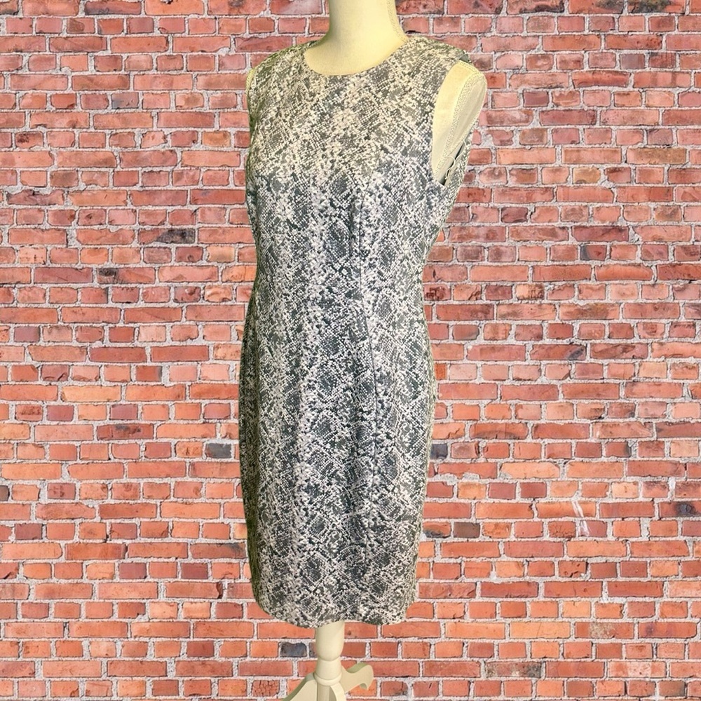 Calvin Klein Gray Python Snake Print Vegan Suede … - image 6